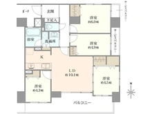【京都府/京都市右京区西京極佃田町】エスリード西京極 間取り図