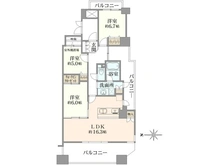 【京都府/向日市森本町】レスポワール向日町ステーションフロント A棟 間取り図