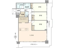 【京都府/向日市鶏冠井町】オークリッチむこうまち 間取り図