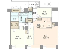 【京都府/京都市中京区三坊堀川町】パークホームズ京都二条城 間取り図