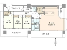 【京都府/京都市中京区河原町通二条下る2丁目】レスタージュ御池高瀬川 間取り図