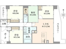 【京都府/京都市中京区西ノ京新建町】パデシオン西大路御池駅前 間取り図