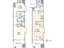 【京都府/京都市中京区室町通蛸薬師下る】アルス四条室町D-style　2階3階 間取り図