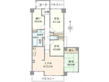 【京都府/京都市左京区北白川地蔵谷町】京都北白川アーバンコンフォート 間取り図