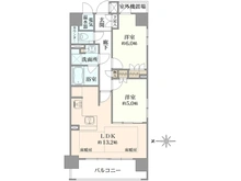 【京都府/京都市中京区河原町通竹屋町上る】ファインフラッツ河原町丸太町 間取り図