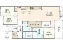【滋賀県/大津市皇子が丘】シャリエ大津皇子が丘　2階 間取り図