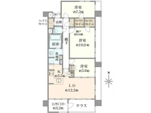 【京都府/京都市左京区一乗寺谷田町】プラウド京都白川通 間取り図