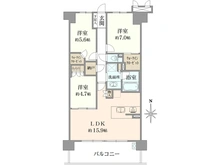 【京都府/長岡京市神足】ローレルスクエア長岡京ザ・マークス　サウスコート 間取り図
