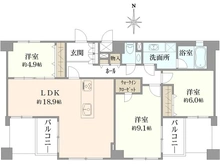 【京都府/京都市下京区西洞院通綾小路下る】ライオンズ京都四条烏丸レジデンス 間取り図