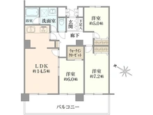 【兵庫県/神戸市兵庫区駅南通】キャナルタウン中央 間取り図