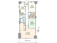 【兵庫県/神戸市兵庫区駅前通】ローレルハイツ神戸 1号棟 間取り図