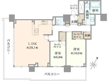 【兵庫県/神戸市中央区新港町】ベイシティタワーズ神戸WEST 間取り図
