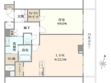 【兵庫県/神戸市中央区東川崎町】ザ・パークハウス神戸ハーバーランドタワー 間取り図