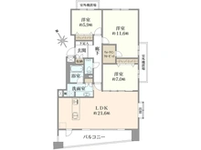 【兵庫県/神戸市東灘区御影山手】パーク・コート御影山手 間取り図