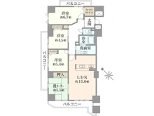 【兵庫県/神戸市兵庫区駅前通】ローレルハイツ神戸1号棟 間取り図