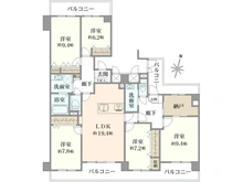 【兵庫県/神戸市西区井吹台東町】エリオ西神南壱号棟 間取り図