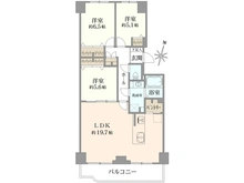 【兵庫県/神戸市中央区港島中町】神戸パークシティB棟 間取り図