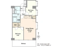 【東京都/墨田区緑】両国緑スカイハイツ 間取り図