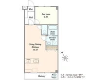 【東京都/小金井市前原町】武蔵野ベルハイツ武蔵小金井 間取り図