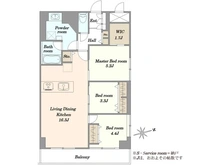 【東京都/江東区富岡】門前仲町サマリヤマンション 間取り図