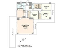 【東京都/世田谷区南烏山】ユニハイム芦花公園 間取り図