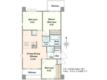 【東京都/江東区木場】ライオンズアーバンシティ木場 間取り図