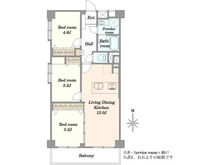 【東京都/江東区木場】日商岩井木場マンション 間取り図