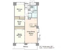 【埼玉県/さいたま市中央区下落合】与野パーク・ホームズ 間取り図