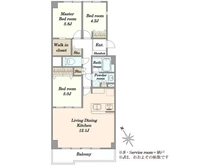 【東京都/江東区塩浜】ファミール浜園 間取り図