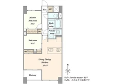 【東京都/江東区清澄】リビオ清澄白河 間取り図