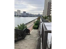 【東京都/江東区新大橋】クレッセント東京ヴュータワー 隅田川の河川敷（現地より約40m）
