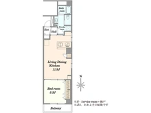【東京都/墨田区石原】クレド・ハイツリー両国 間取り図