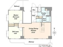 【東京都/江東区冬木】ライオンズマンション門前仲町第6 間取り図