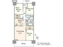 【東京都/江東区南砂】リビオシティ南砂町ステーションサイト 間取り図