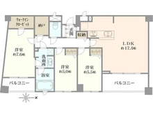 【神奈川県/横浜市瀬谷区五貫目町】マークスプリングス・メゾンA 間取り図