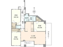 【神奈川県/横浜市神奈川区神之木町】クオス神ノ木公園ヴューステージ 間取り図