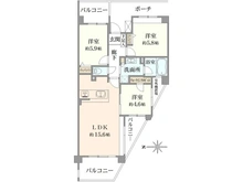 【神奈川県/横浜市旭区白根】ネオスアクシア横浜鶴ヶ峰 間取り図
