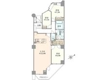 【神奈川県/横浜市瀬谷区五貫目町】マークスプリングス・メゾンB 間取り図