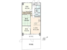 【神奈川県/相模原市南区鵜野森】ライオンズヒルズ町田第二 間取り図