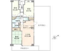 【神奈川県/横浜市泉区領家】ステージ山手台サウス 二番館 間取り図