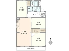 【神奈川県/横浜市瀬谷区瀬谷】瀬谷ハイツ C棟 間取り図