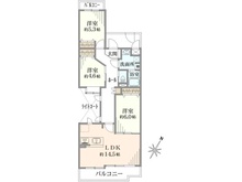 【神奈川県/横浜市緑区白山】鴨居第一ハイツイーストヒル 間取り図