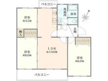 【神奈川県/横浜市旭区東希望が丘】希望ヶ丘グリーンハイツ 2号棟 間取り図