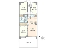 【神奈川県/横浜市旭区鶴ケ峰】サングレイスガーデン鶴ヶ峰 間取り図