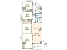 【神奈川県/横浜市都筑区仲町台】プロムナード仲町台 9号棟 間取り図