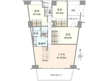 【神奈川県/横浜市瀬谷区五貫目町】マークスプリングス・メゾンB 間取り図