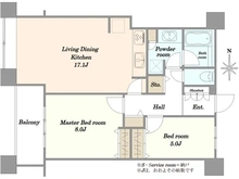 【東京都/港区港南】TOKYO　SEA　SOUTH　ブランファーレ 間取り図