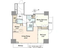 【東京都/港区芝浦】東京ベイシティタワー 間取り図