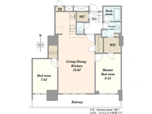 【東京都/港区港南】フェイバリッチタワー品川 間取り図