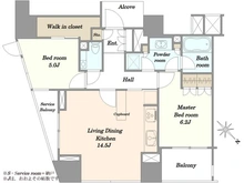 【東京都/港区高輪】ウェリス高輪 間取り図